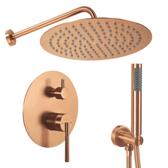 REA Podomítková sprchová sada Argon Brush Copper + BOX REA-P4330