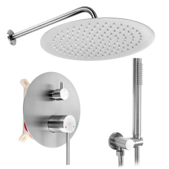 REA Podomítková sprchová sada Foss Clif Nickel Brush + BOX REA-P5969