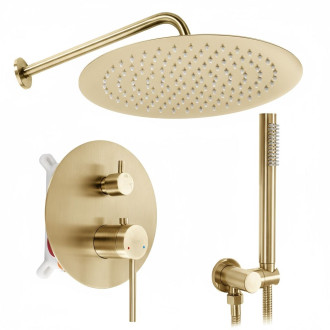 Rea Podomítková sprchová sada Rea Foss Clif Brush Gold + BOX REA-P5647