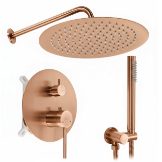 Rea Podomítková sprchová sada Rea Foss Clif Brush Copper + BOX REA-P5649