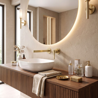 Podomítková umyvadlová baterie REA Grace Brush Gold