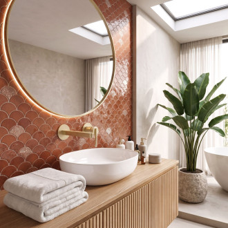 Podomítková umyvadlová baterie REA Grace Brush Gold