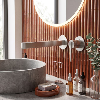 Podomítková umyvadlová baterie REA Grace Brush Gold