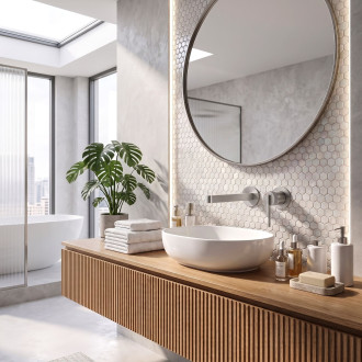 Podomítková umyvadlová baterie REA Grace Brush Gold