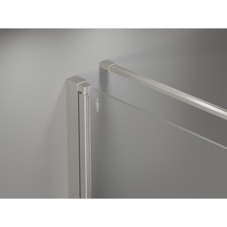 Sprchový kout Mexen Mist-F skládací pravý 115 x 90 cm, průhledný, kartáčovaný nikl - 8A6T-115-090-97-00-P