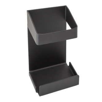 Držák elektrického zubního kartáčku na nalepení 3M, 7,4×5,7×12,6 cm, černá barva