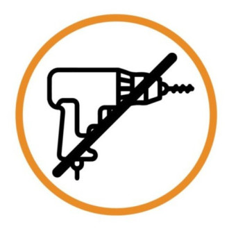Držák elektrického zubního kartáčku na nalepení 3M, 10,1×5,2×8,9 cm, černá barva
