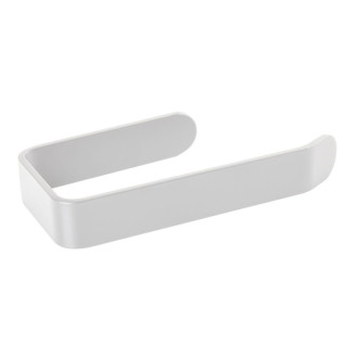 Držák na toaletní papír 18x8x3 cm, hliník, na nalepení 3M, bílá barva