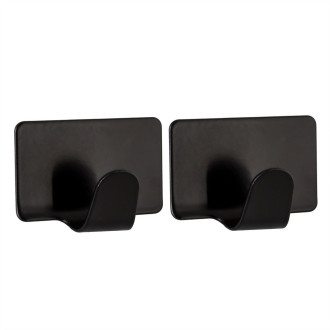 Koupelnový věšák SINGLE BLACK, 4x2x2,8 cm, na nalepení 3M, černá barva