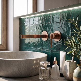 Podomítková umyvadlová baterie REA Grace Brush Copper
