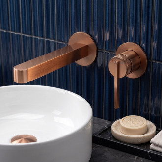 Podomítková umyvadlová baterie REA Grace Brush Copper
