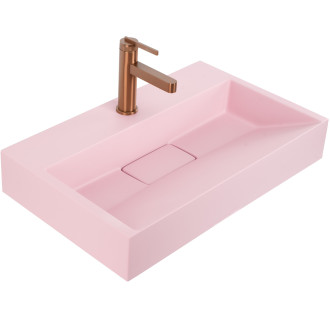 Umyvadlo REA GOYA PINK na desku 60 CM - konglomerát