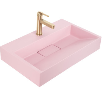 Umyvadlo REA GOYA PINK na desku 60 CM - konglomerát
