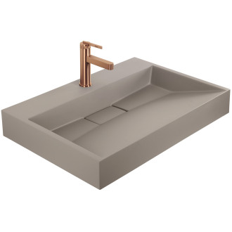 Umyvadlo z litého mramoru Rea GOYA TAUPE 70CM