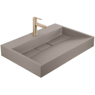 Umyvadlo z litého mramoru Rea GOYA TAUPE 70CM