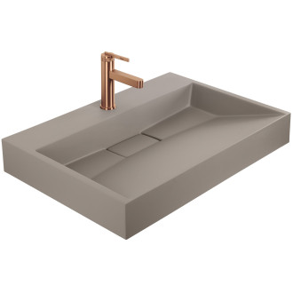 Umyvadlo z litého mramoru Rea GOYA TAUPE 70CM