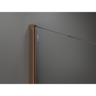 Mexen Kioto Sprchová zástěna 70 x 200 cm, 8 mm modrá ombre, růžové zlato - 800-070-101-60-46