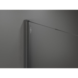 Mexen Kioto Sprchová zástěna 100 x 200 cm, modrá ombre 8 mm, kartáčovaná pistolově šedá - 800-100-101-66-46