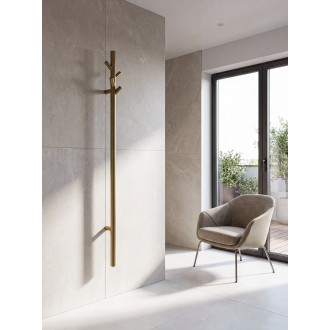 PASADOR elektrický sušák ručníků, kulatý, 150x1500mm, 30 W, zlatá mat