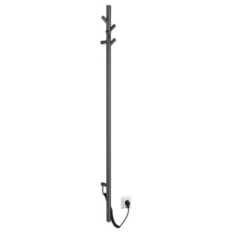 PASADOR elektrický sušák ručníků, kulatý, 150x1500mm, 30 W, gun metal ER175GM