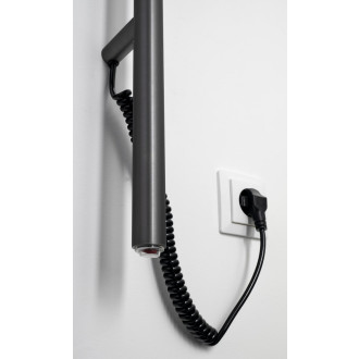 PASADOR elektrický sušák ručníků, kulatý, 150x1500mm, 30 W, gun metal