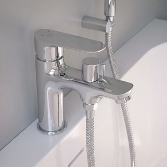 Appia - upright single-hole bath mixer without shower set, chrome