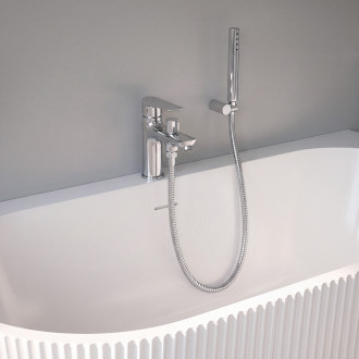 Appia - upright single-hole bath mixer without shower set, chrome
