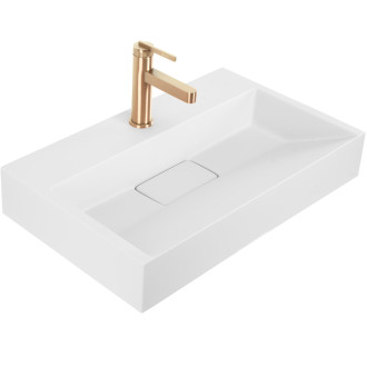 Rea Konglomerátové umyvadlo na desku REA GOYA 60 cm + konzole KPL-U8901