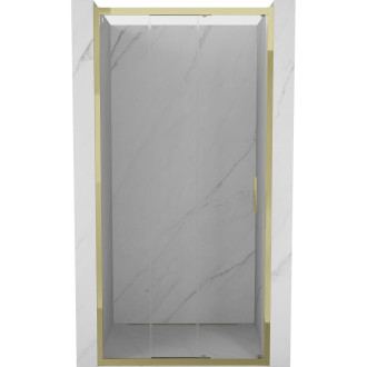 Posuvné sprchové dveře Mexen Exo-3S 75 cm, průhledné, zlaté - 8153-075-000-50-00