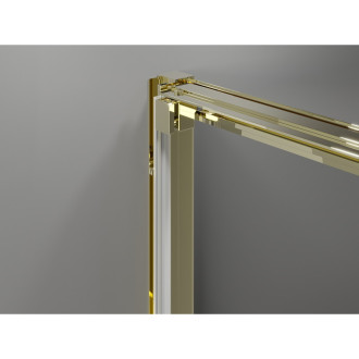 Posuvné sprchové dveře Mexen Exo-3S 90 cm, průhledné, zlaté - 8153-090-000-50-00