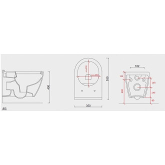 závěsné WC UNO (rimless) + SLIM sedátko soft-close OLKGUN30DAK00
