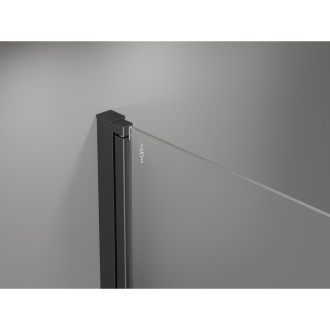 Mexen Mist-F Duo skládací sprchový kout levý 115 x 80 cm, průhledný, kartáčovaná pistole gray - 8A6-115L-080P-66-00