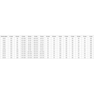 Mexen Mist-F Duo skládací sprchový kout levý 105 x 85 cm, průhledný, kartáčovaná pistole gray - 8A6-105L-085P-66-00