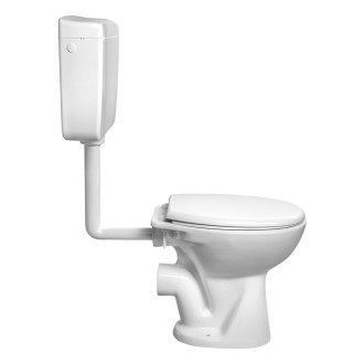 WC kombi, dvojtlačítko 4/8l, zadní odpad, bílá