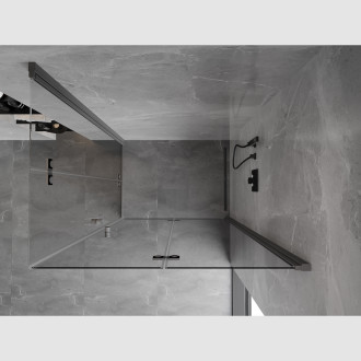 Sprchový kout Mexen Mist-F Duo skládací pravý 90 x 120 cm, průhledný, stříbrná - 8A6-090L-120P-95-00