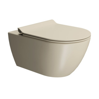 WC sedátko, SLIM, Soft Close, Quick Release, creta mat/chrom