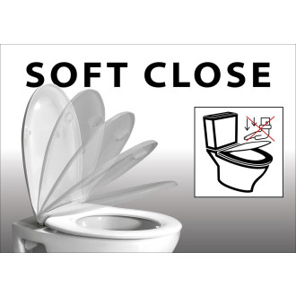 WC sedátko, SLIM, Soft Close, Quick Release, creta mat/chrom