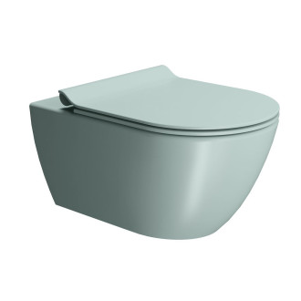 WC sedátko, SLIM, Soft Close, Quick Release, ghiaccio mat/chrom