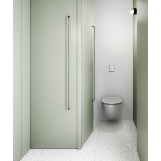 WC sedátko, SLIM, Soft Close, Quick Release, cenere mat/chrom