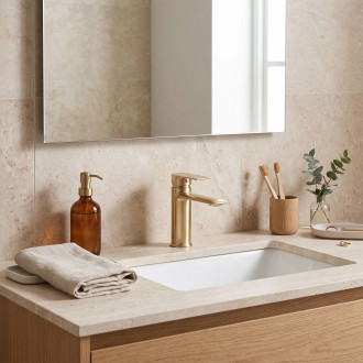 REA Umyvadlová baterie Veneta Brush Gold Nízka REA-B3010