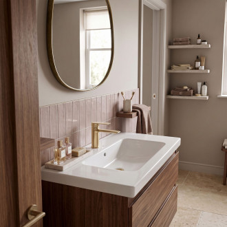 REA Umyvadlová baterie Veneta Brush Gold Nízka REA-B3010