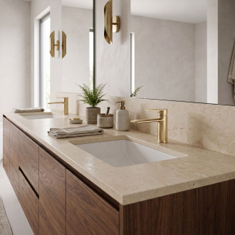 REA Umyvadlová baterie Veneta Brush Gold Nízka REA-B3010