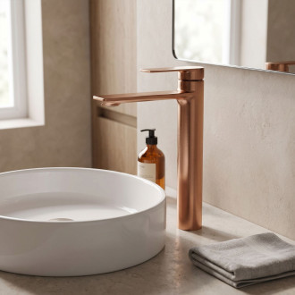 REA Umyvadlová baterie STORM - COPPER BRUSH vysoká REA-B3002