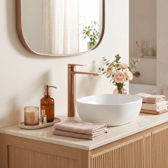 REA Umyvadlová baterie STORM - COPPER BRUSH vysoká REA-B3002