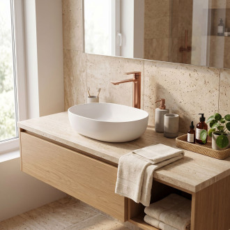 REA Umyvadlová baterie STORM - COPPER BRUSH vysoká REA-B3002