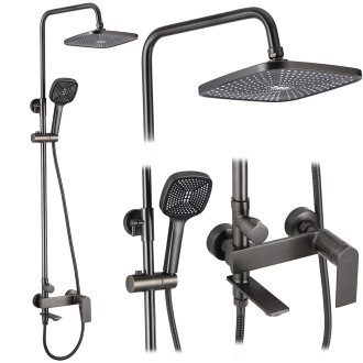 REA STORM Sprchový set Gun Grey REA-P9534
