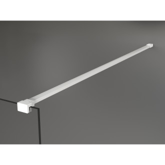 Mexen Kioto Sprchová zástěna 80 x 200 cm, hnědá 8 mm, bílá - 800-080-101-20-32