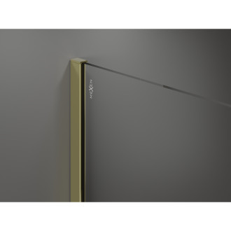 Mexen Kioto Sprchová zástěna 110 x 200 cm, bronz 8 mm, zlatá - 800-110-101-50-32