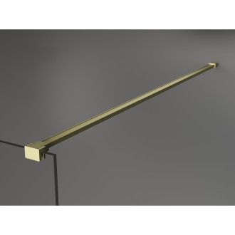 Mexen Kioto Sprchová zástěna 70 x 200 cm, 8 mm bronz, kartáčované zlato - 800-070-101-55-32