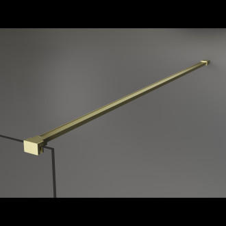 Mexen Kioto Sprchová zástěna 80 x 200 cm, bronz 8 mm, kartáčované zlato - 800-080-101-55-32